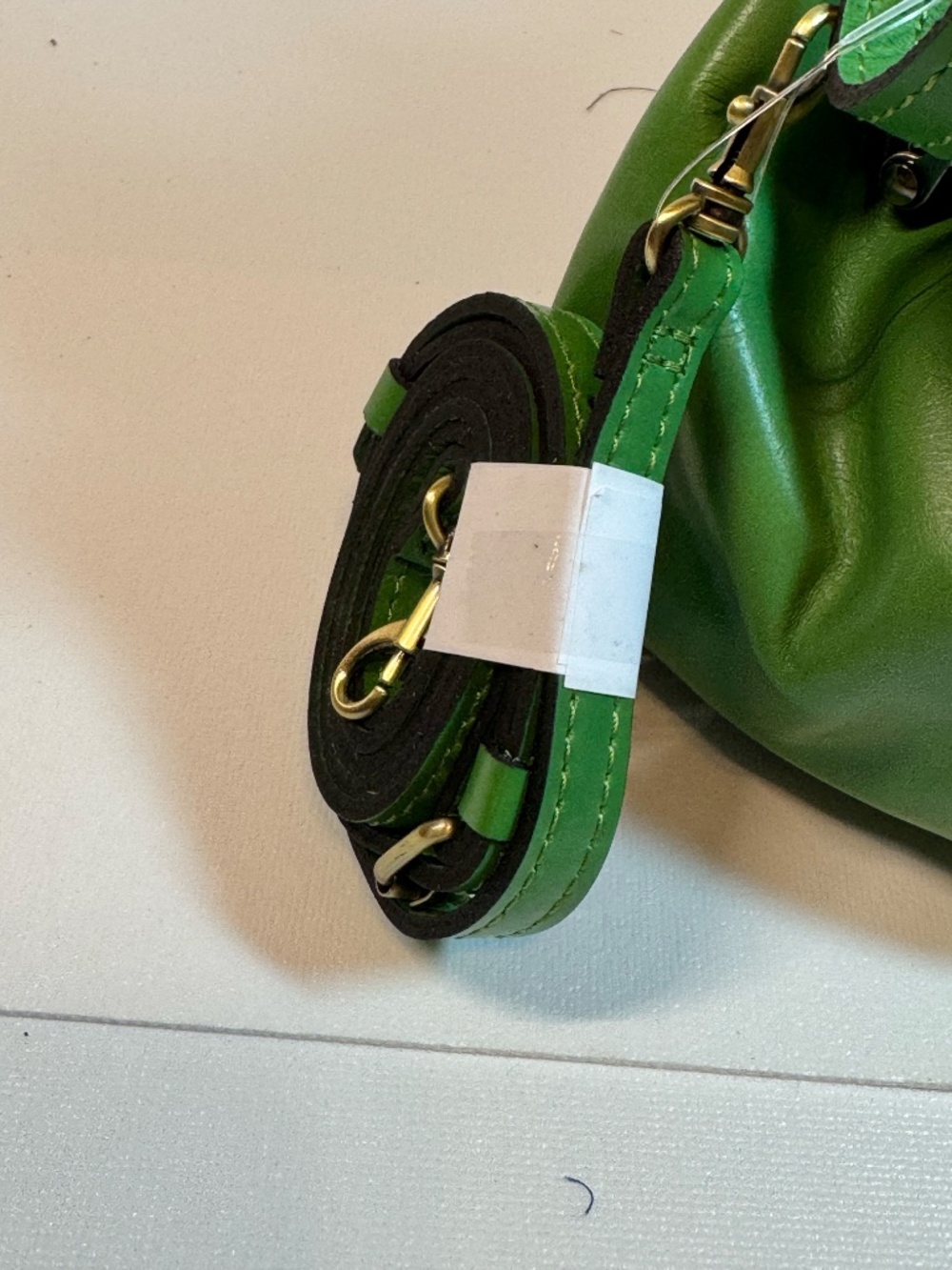 Patricia Nash Mint Green Leather Frame Satchel Bag with Scarf NWT - Picture 3 of 13